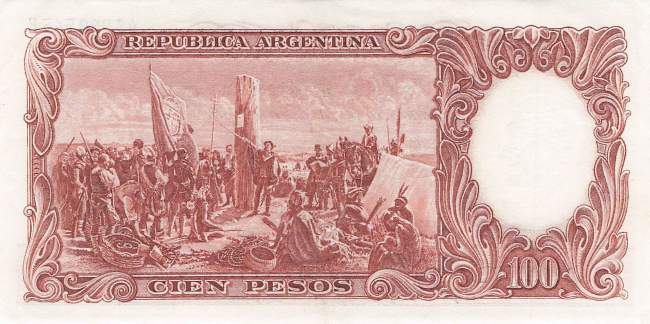 Argentinien p272-8 100 Pesos 1957